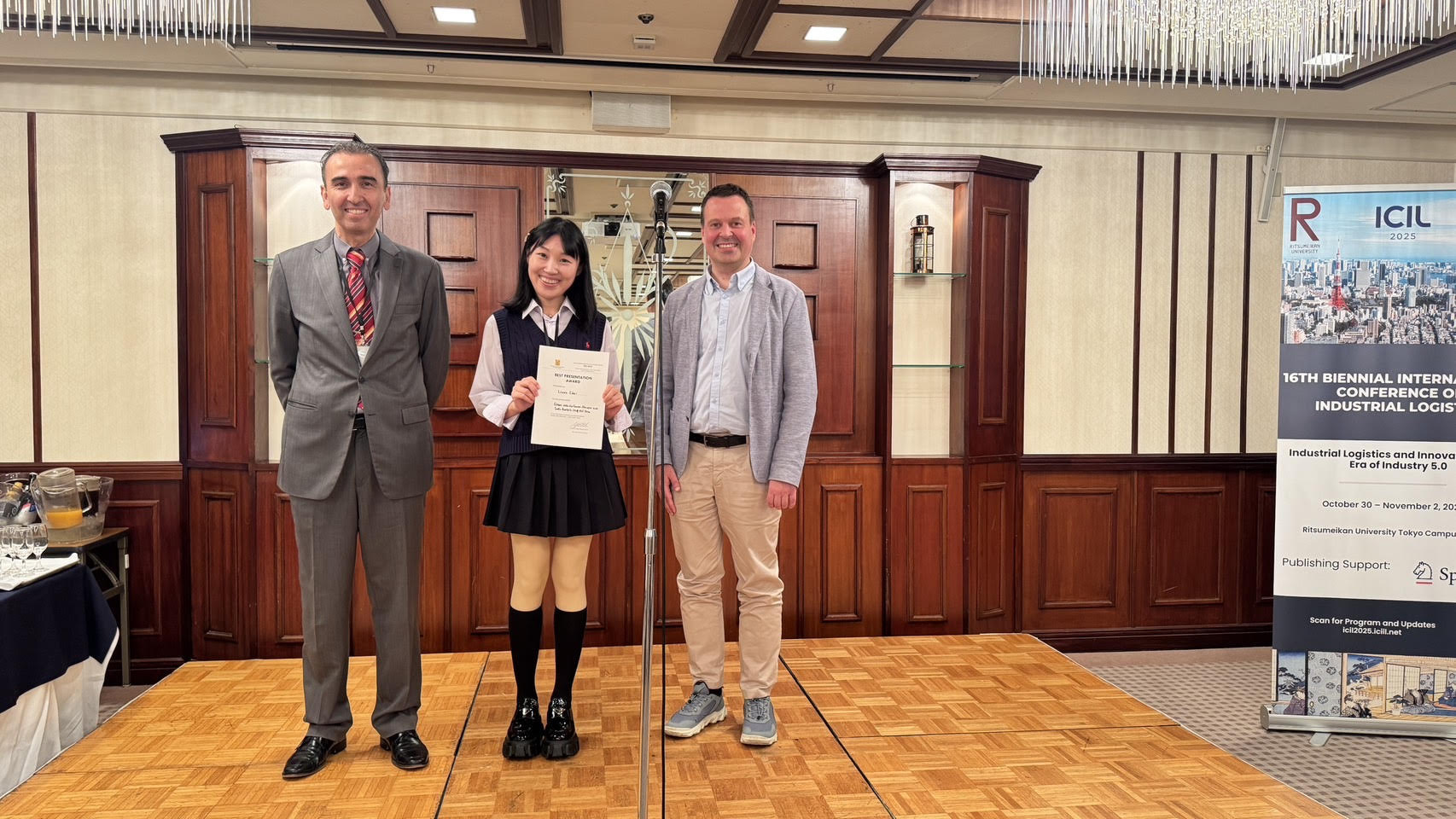 Best Presentation Award recipient at ICIL 2025